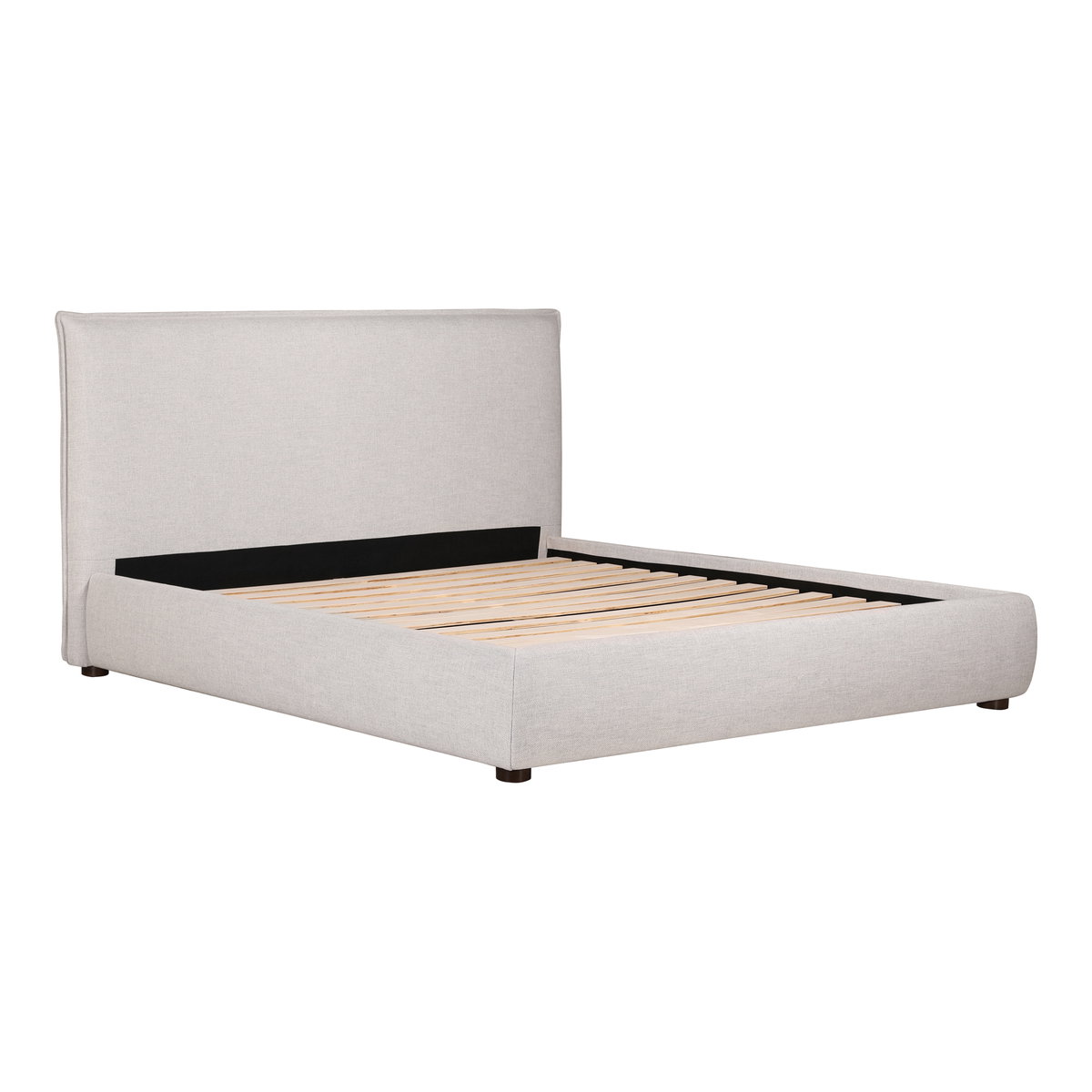 Luzon King Bed Light Grey, by Moe's Home, 85.5" width x 45.5" height x 88.5" depth View 6
