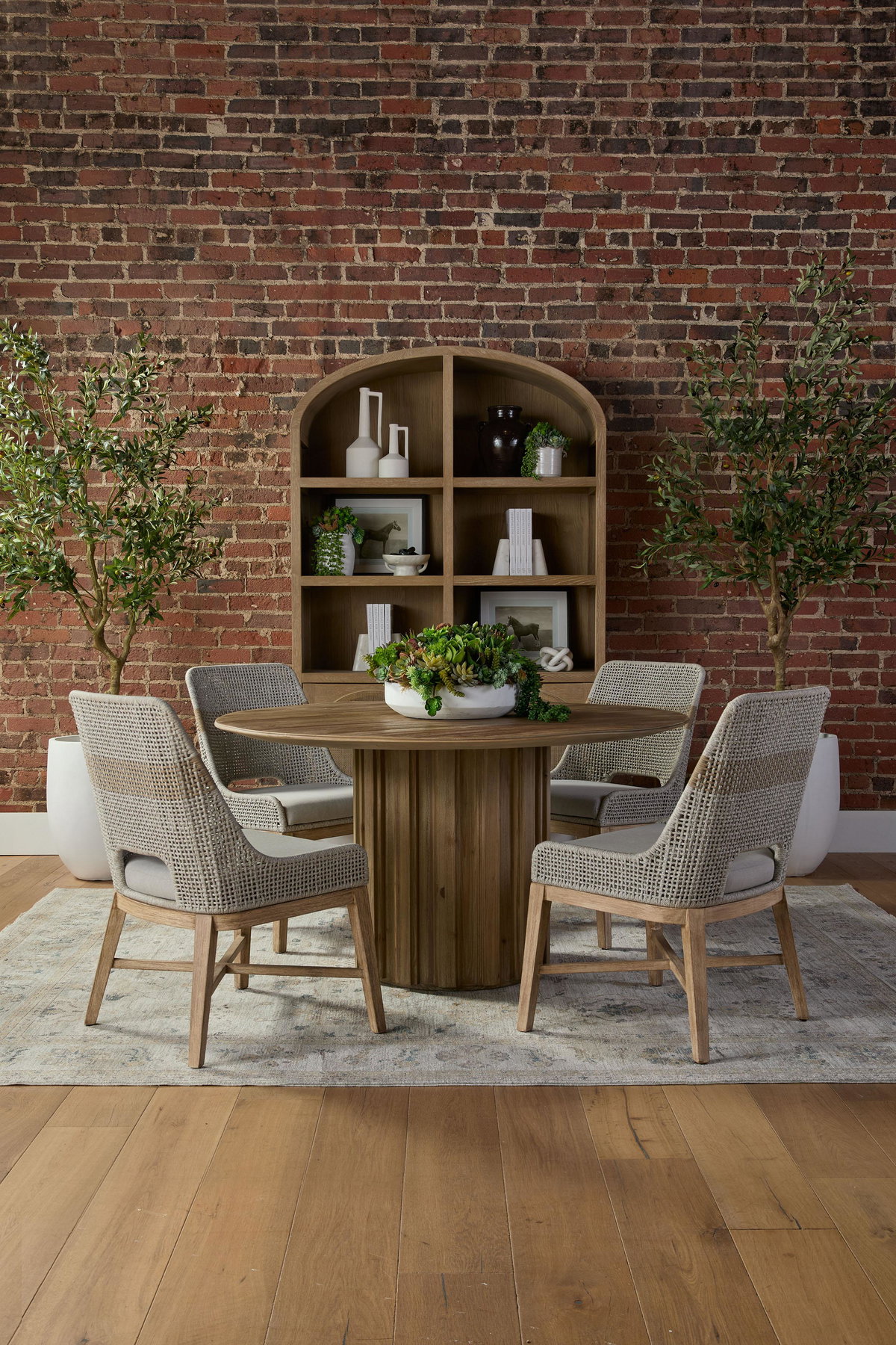 Roma 54' Round Dining Table, by Essentials for Living, 54" width x 30" height x 54" depth View 11