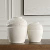 Luna Ridge White Ceramic Vases Set/2, by Uttermost, 11.75" width x 14.25" height x 11.75" depth thumbnail 5