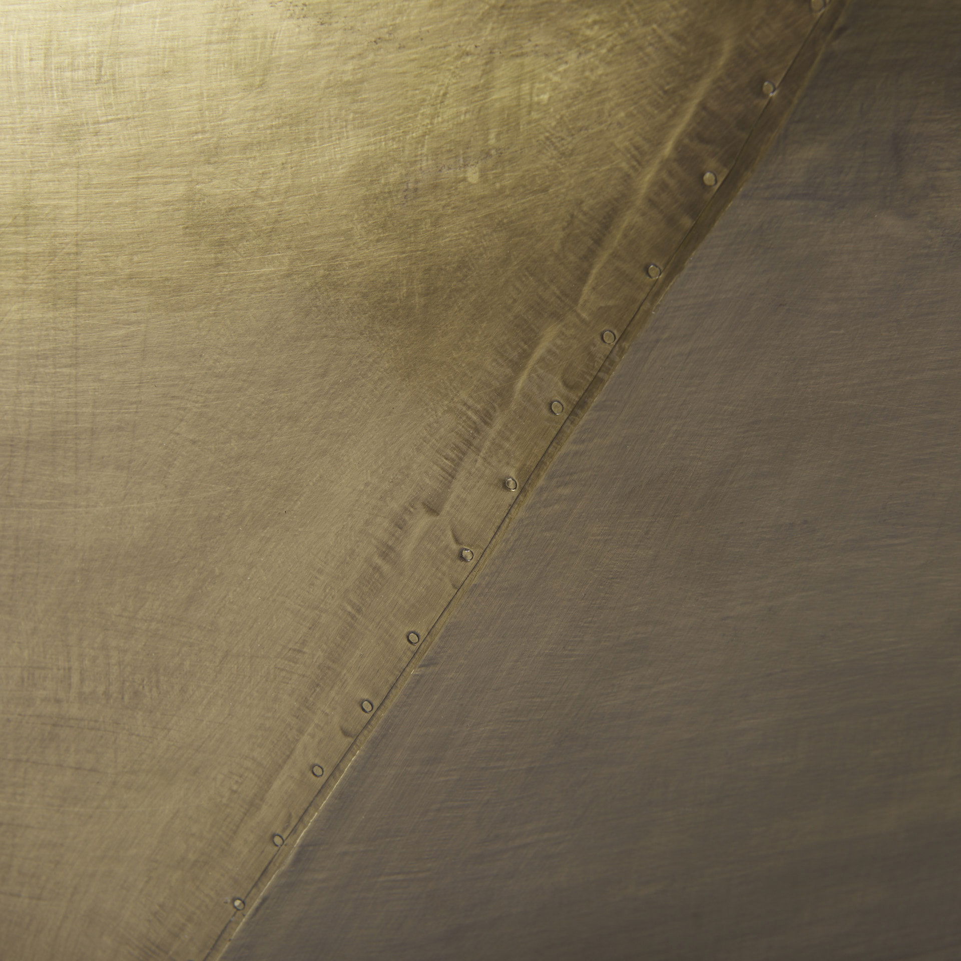 Esagono Octagonal Gold Metal-Clad Reclaimed Wood Coffee Table with Storage, by Mercana, 48" length x 48" width x 15" height View 13