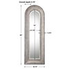 Argenton Aged Gray Arch Mirror thumbnail 2