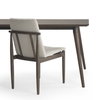 Cavett Curved Back Dining Side Chair | Cream Boucle with Dark Wood, Dining Chair by Mercana, 18" length x 25" width x 33.46" height thumbnail 4