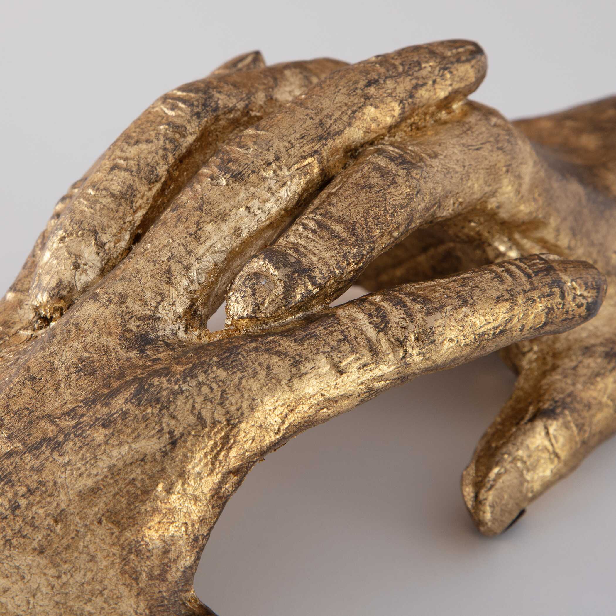 Hold My Hand Gold Sculpture large image 