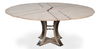 Tower Jupe Dining Table, Med,Moonskin, by Sarreid, 55" length x 55" width x 30" height thumbnail 10