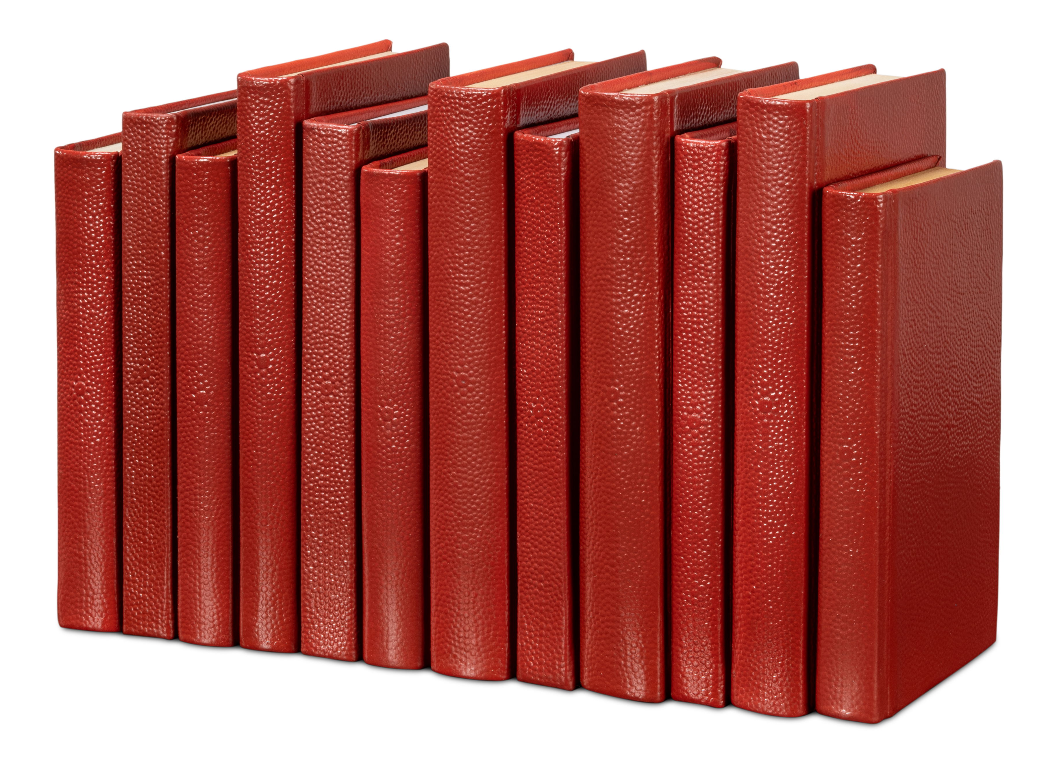 Shagreen Books, Set Of 12, Rooibos Tea, Decor by Sarreid, 45848" length x 1" width x 45784" height View 9