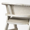 Tabitha Low Back 30.75in Seat Bar Stool | Beige Fabric with Blonde Wood, Counter & Bar Stool by Mercana, 23.25" length x 24" width x 40.25" height thumbnail 9