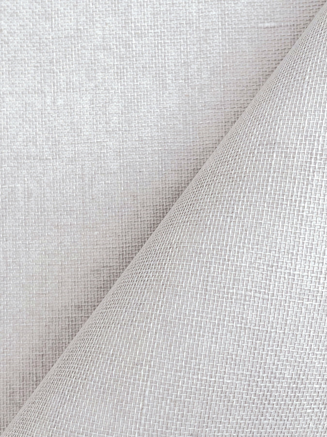 Woven Linen Grey Wallpaper large image 