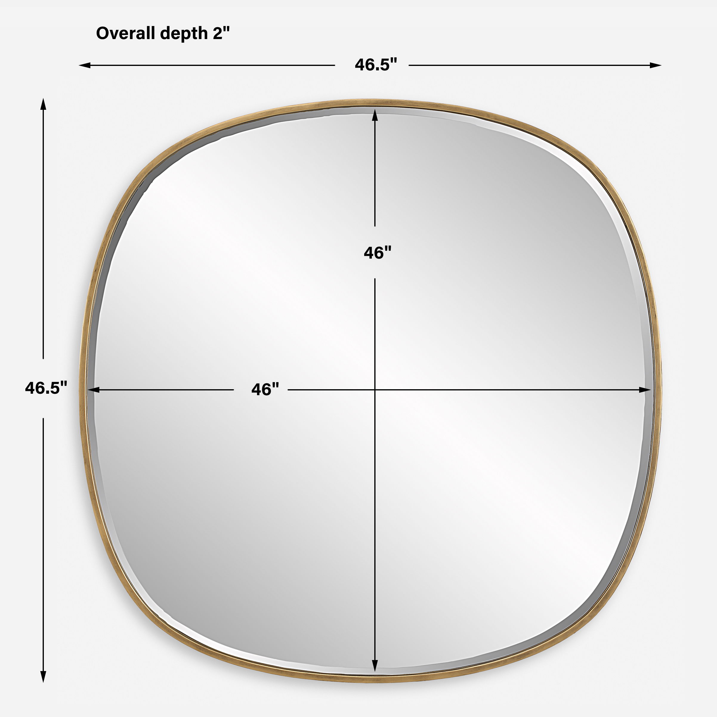 Webster Antique Gold Mirror large image 