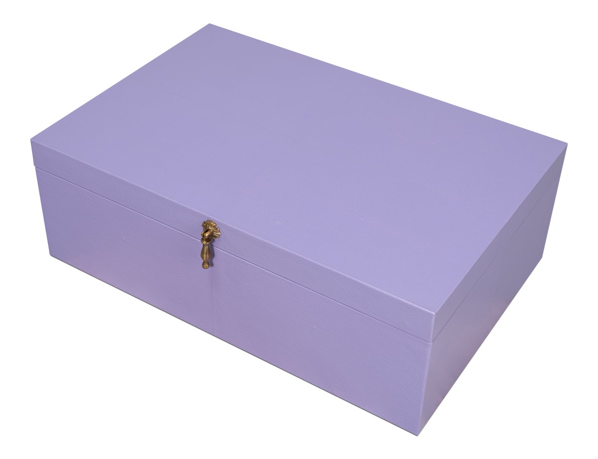 Cosmos Nesting Boxes S/3 Lilac, by Sarreid, 1'4" length x 2' width x 8" height View 10