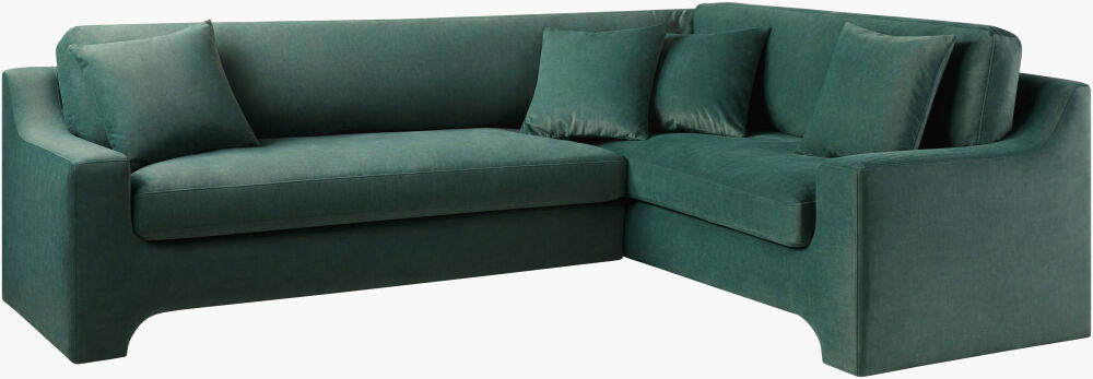 Purcel Sectional, Sectional Sofa by Surya, 75" width x 35" height