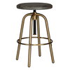 Revolve Brass Counter Stool, Counter & Bar Stool by Uttermost, 17" width x 24" height x 17" depth thumbnail 5