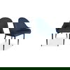 Lapis Dining Chair Dark Blue - Set Of Two thumbnail 1