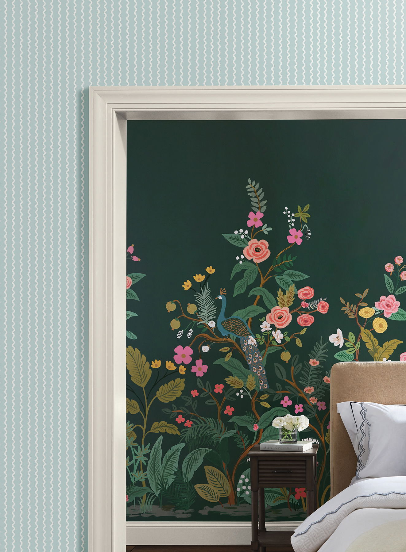 Rickrack Light Blue Wallpaper large image 