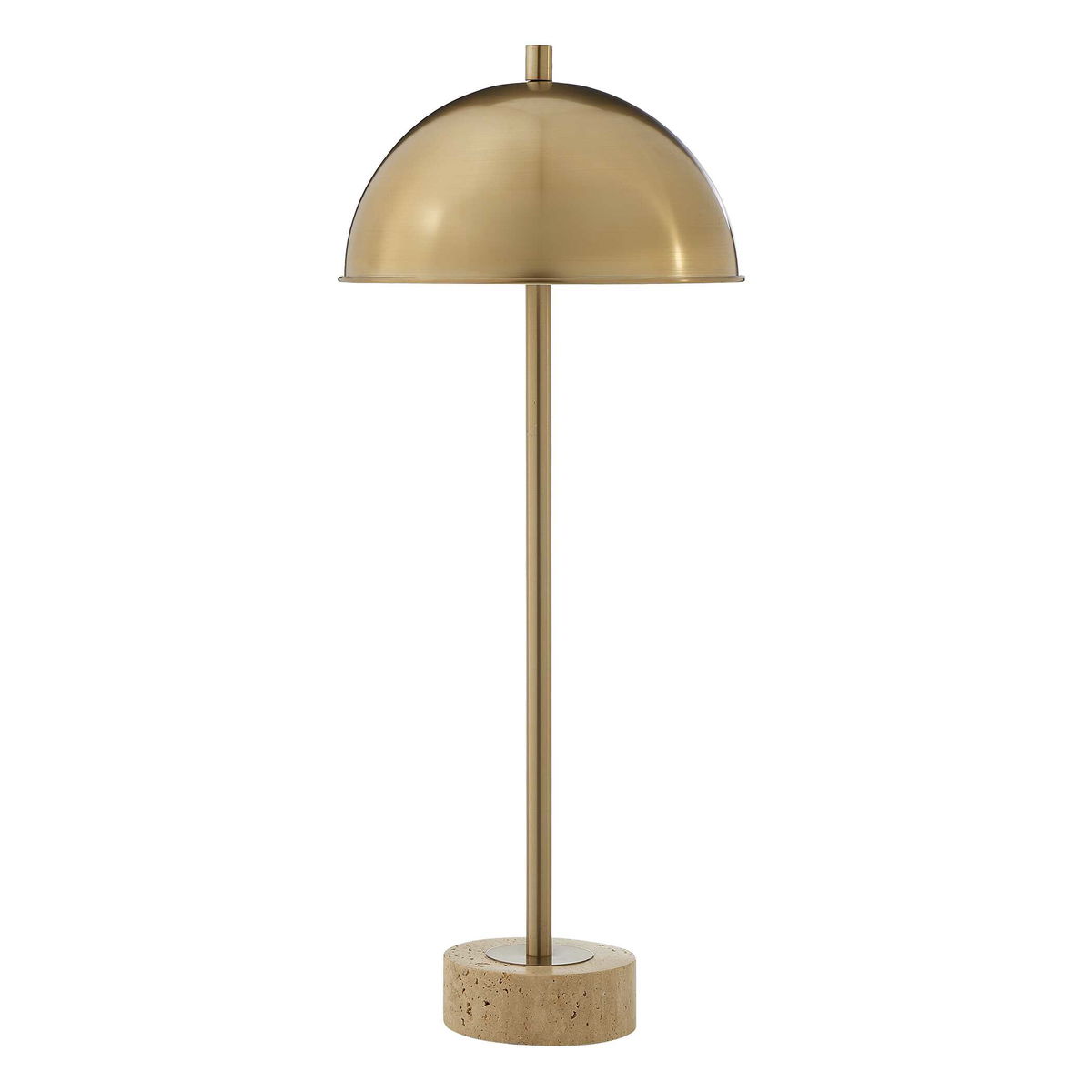 Dunham Brass Buffet Lamp, Table Lamp by Uttermost, 11.75" width x 28.25" height x 11.75" depth View 5