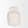Irina Small White Marble Door Stopper, Decorative Object by Mercana, 6" length x 6" width x 8" height thumbnail 4