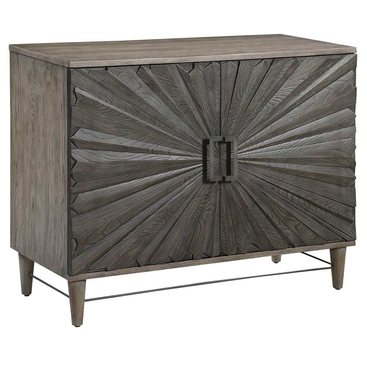 Shield Gray Oak 2 Door Cabinet, Cabinets & Chest by Uttermost, 40" width x 32" height x 18" depth View 5