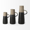 Garand Large 18.8H Two-Toned Black/Natural Ceramic Jug, Decorative Jar by Mercana, 7" length x 6" width x 16" height thumbnail 8