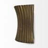 Letitia  Gold Hammered Metal Fan Wall Sconce thumbnail 2