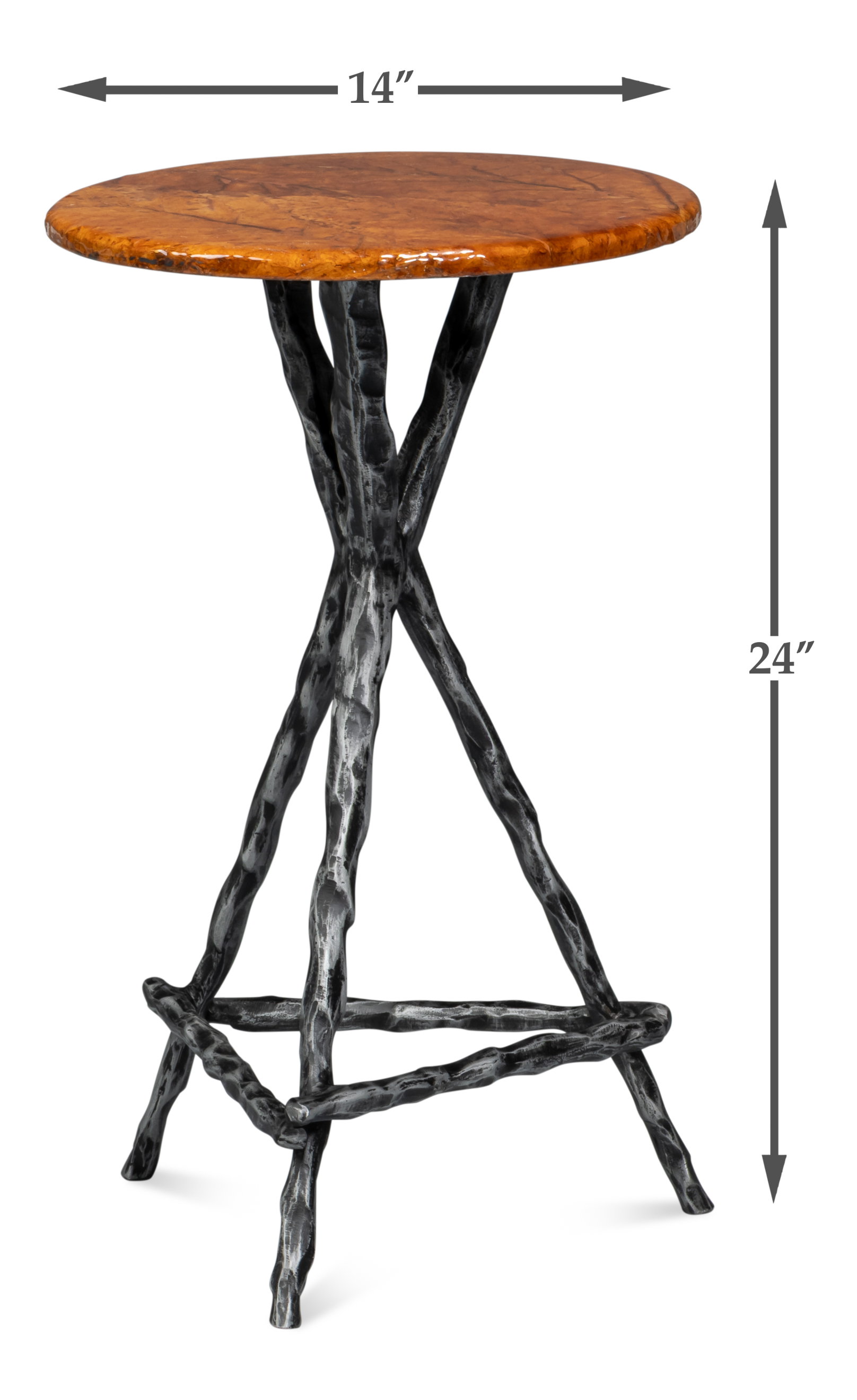 Planter's Table, Side & End Table by Sarreid, 14" length x 14" width x 24" height View 10