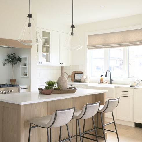 Kavalan 37.5" Total Height Beige Upholstered Seat Gray Metal Frame Bar Stool