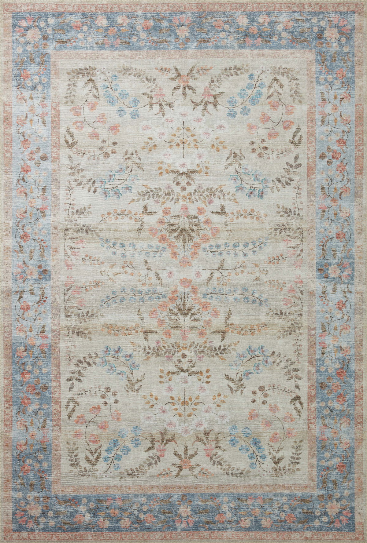 Rifle Paper Co. x Loloi Palais Rug, 1'6" length x 1'6" width