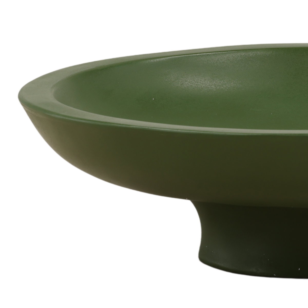 Cova Outdoor Bowl Olive, Decor by Dovetail, 20" width x 6.5" height x 20" depth View 3