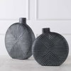 Viewpoint Aged Black Vases Set/2, by Uttermost, 13.5" width x 15.5" height x 4.5" depth thumbnail 3