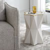 Capella White Accent Table thumbnail 1