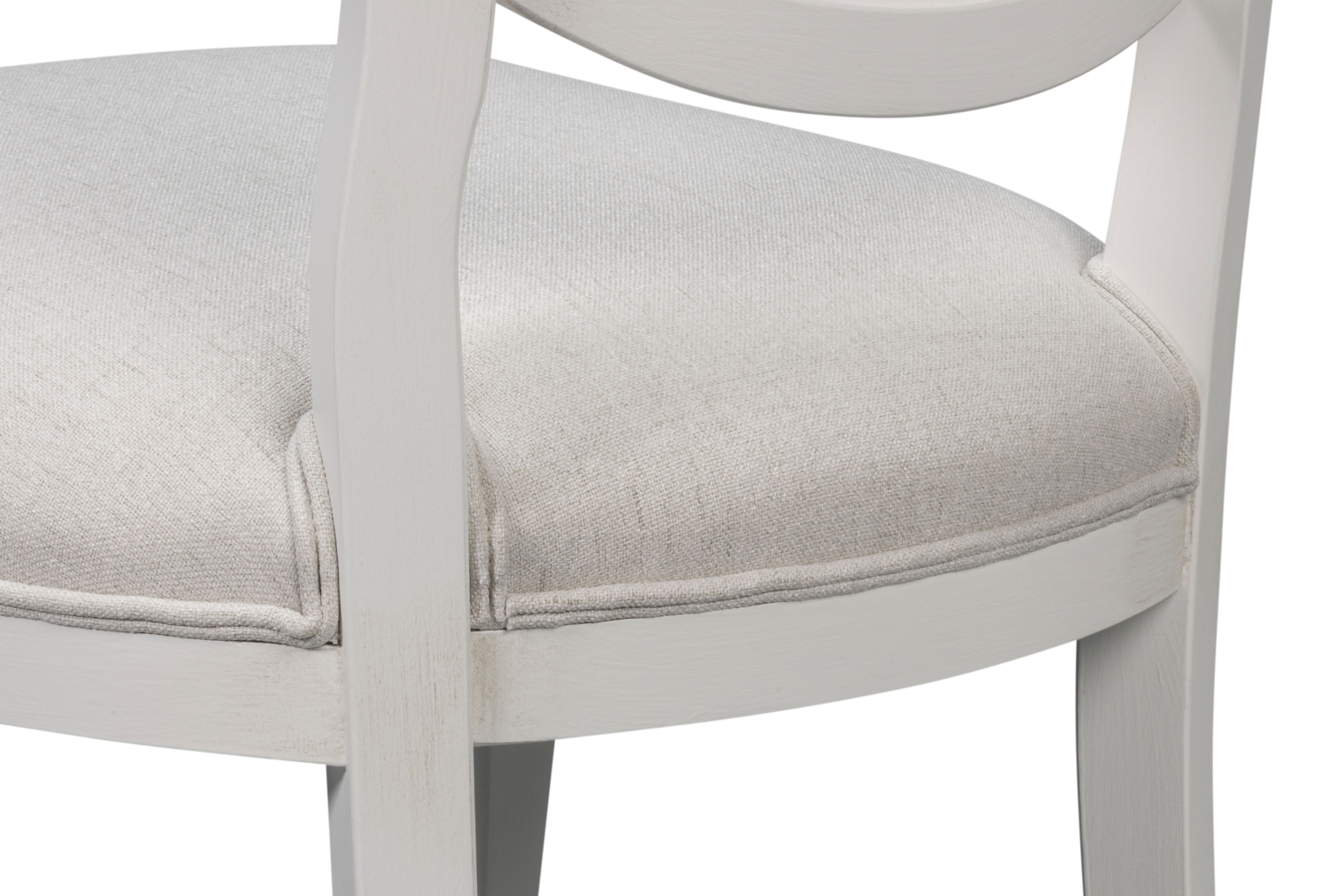 Goccia Side Chair, Cortina White, Crema large image 