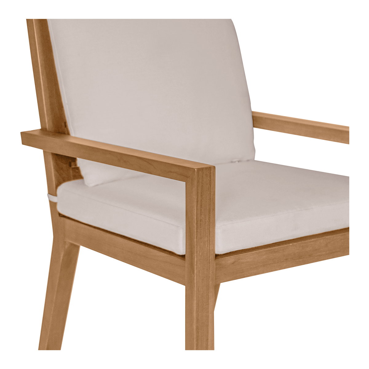 Mateo Outdoor Dining Chair White, Outdoor Chair by Moe's Home, 1'11.27" width x 2'10.25" height x 2'1.47" depth View 5