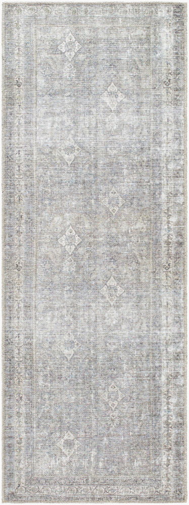 Kemer Machine Woven Rug, by Surya, 7'2.61" length x 2'7.49" width