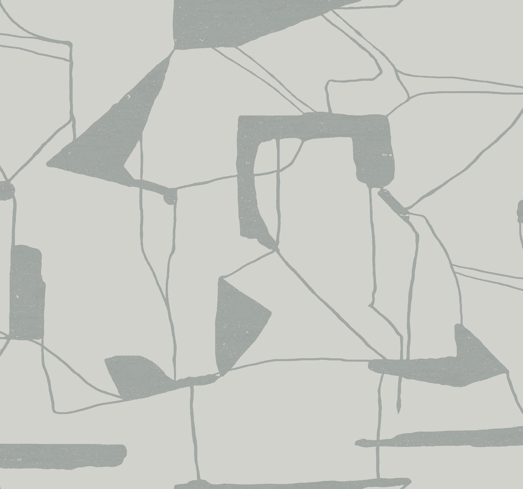 Abstract Geo Fog & Silver Wallpaper large image 
