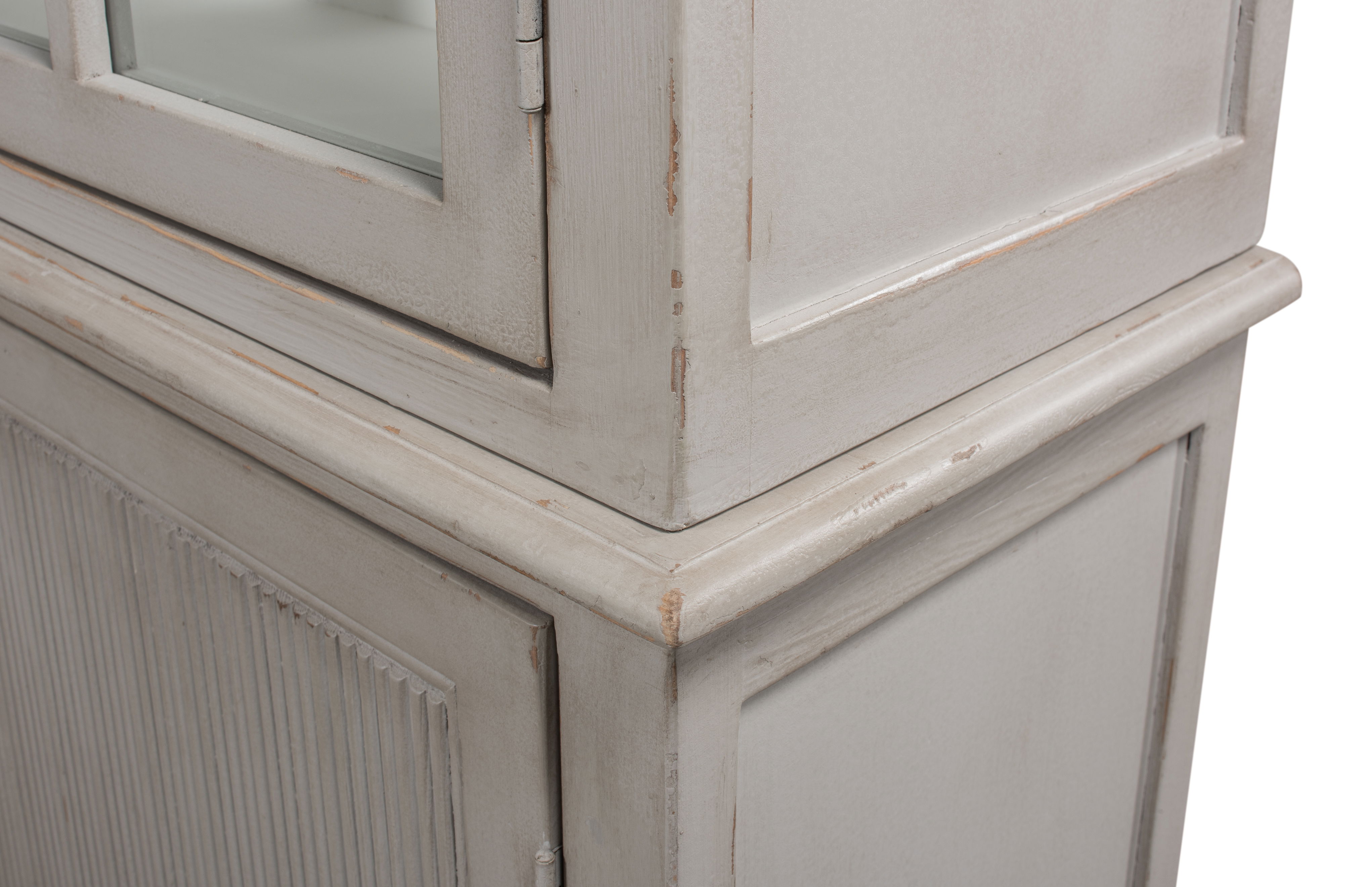 Harper Glass Front Bookcase, Shelving & Bookcase by Sarreid, 97" length x 15" width View 9