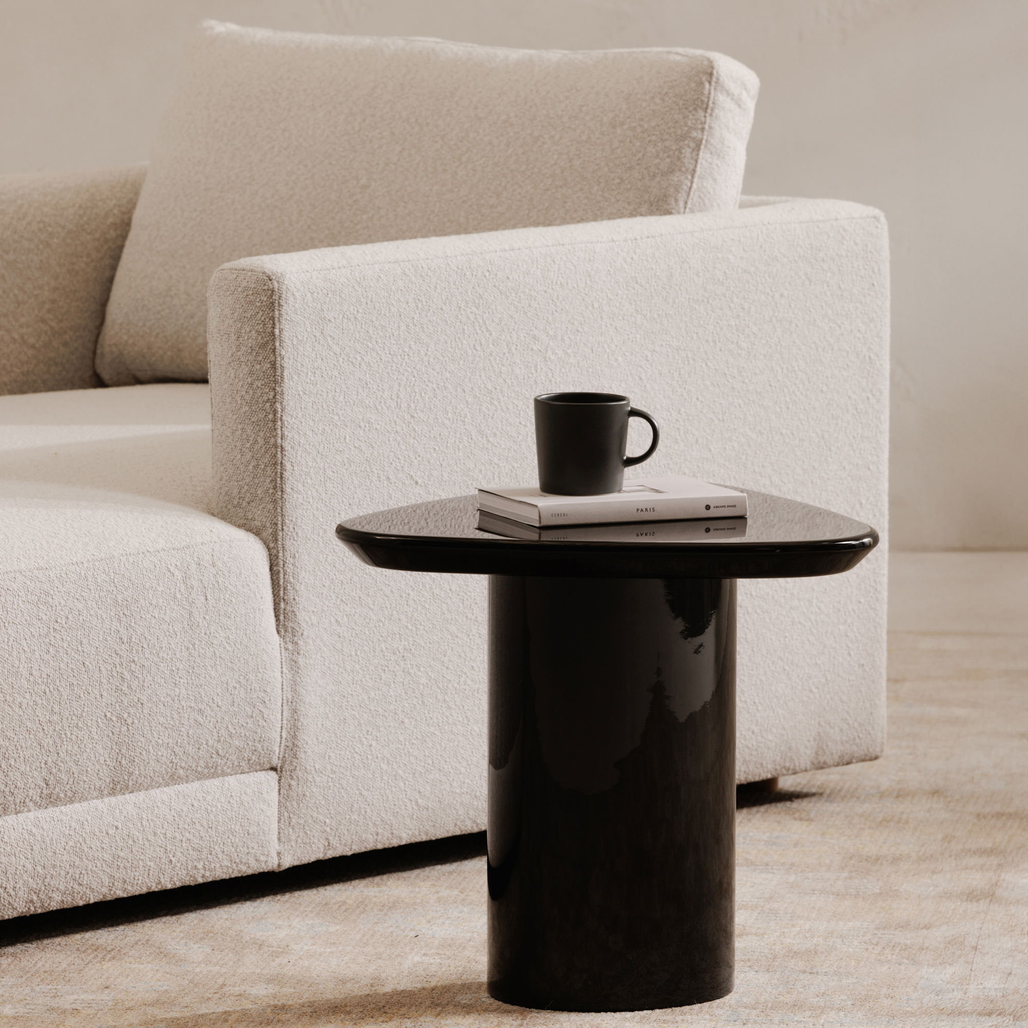 Eden Accent Table Black Lacquer large image 