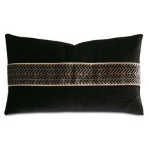 Online Designer Bedroom Ebony Polyester Pillow Cover & Insert