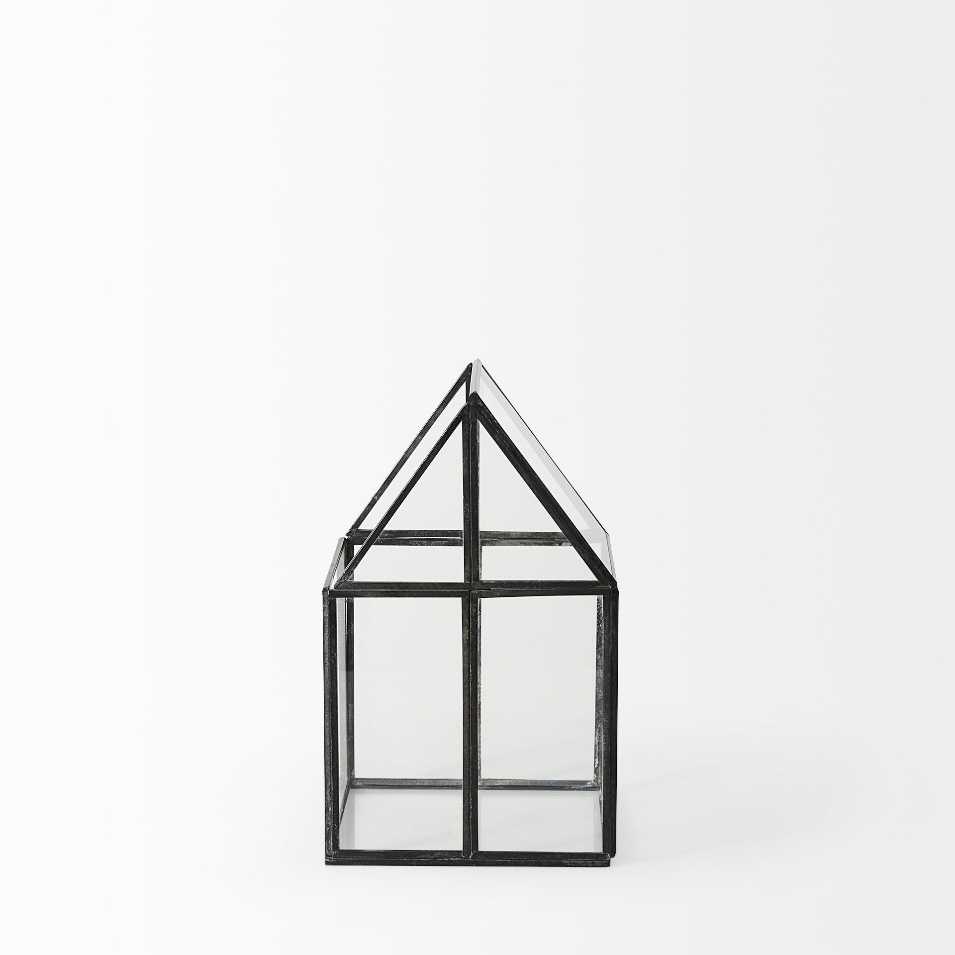 Sikes (Small) 6L x 6W x 10H Glass Terrarium, Boxe by Mercana, 6.1" length x 6.1" width x 10.04" height View 3