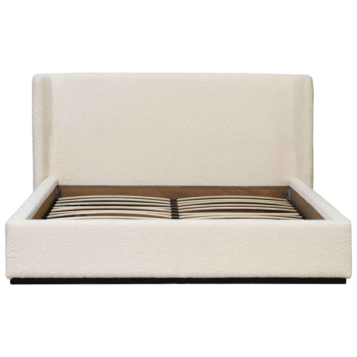 Tobias Bed Eastking Cream, by Dovetail, 88.5" width x 40.5" height x 90.5" depth View 2