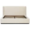 Tobias Bed Eastking Cream, by Dovetail, 88.5" width x 40.5" height x 90.5" depth thumbnail 2