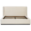 Tobias Bed Eastking Cream, by Dovetail, 88.5" width x 40.5" height x 90.5" depth thumbnail 2