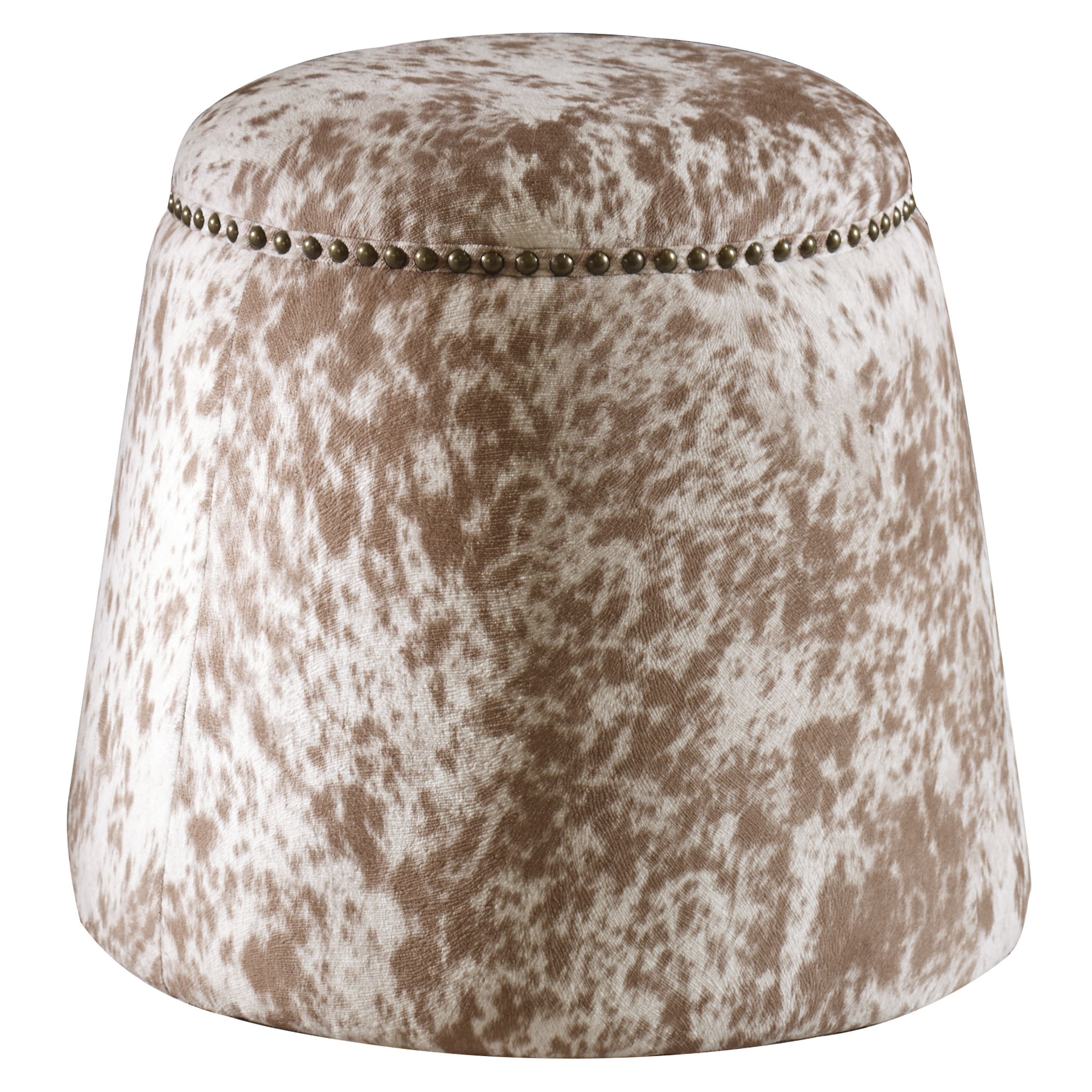 Gumdrop Cow Hide Ottoman large image 