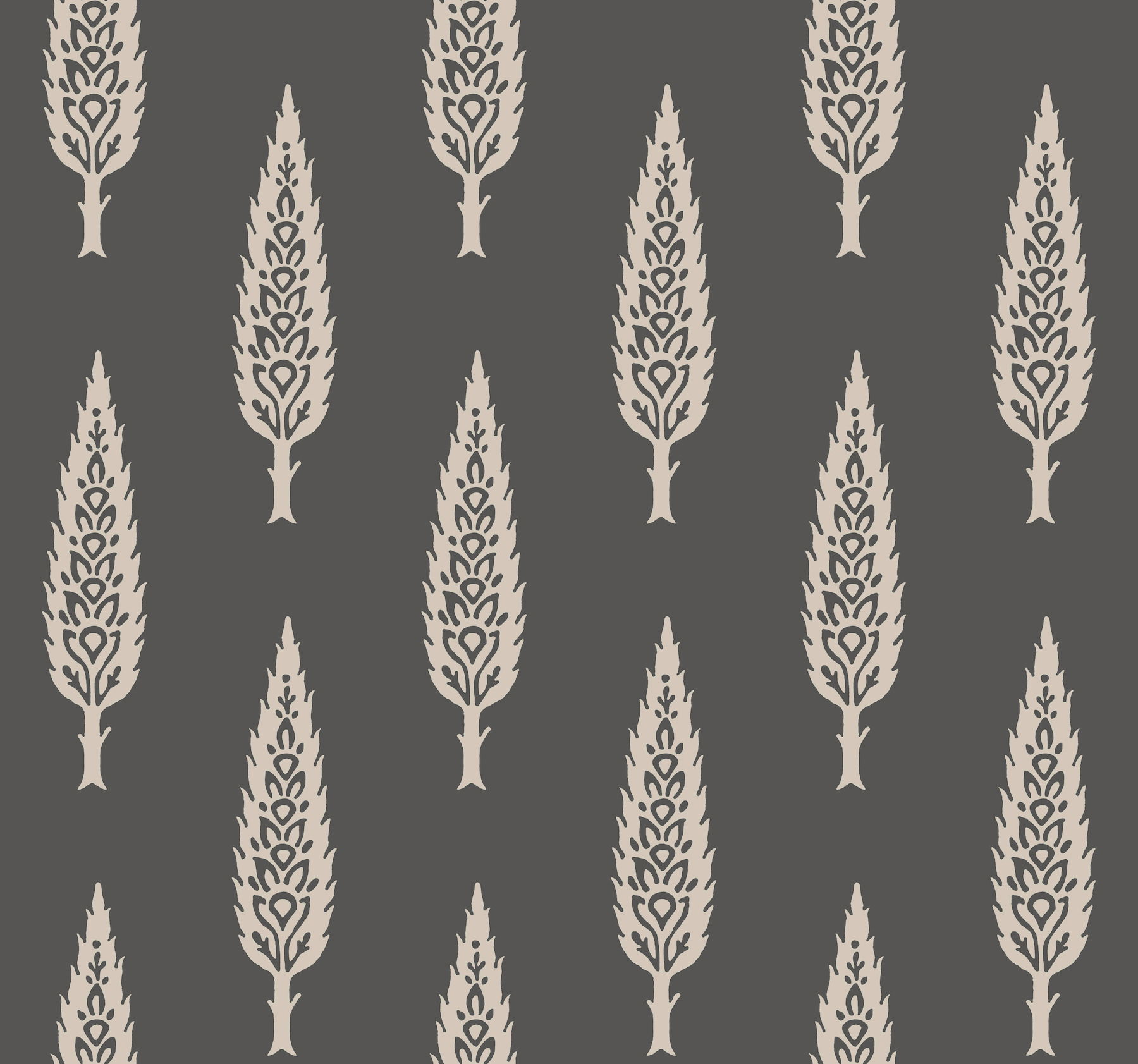 Juniper Tree Black & Taupe Wallpaper large image 