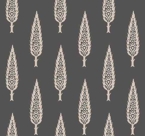 Juniper Tree Black & Taupe Wallpaper