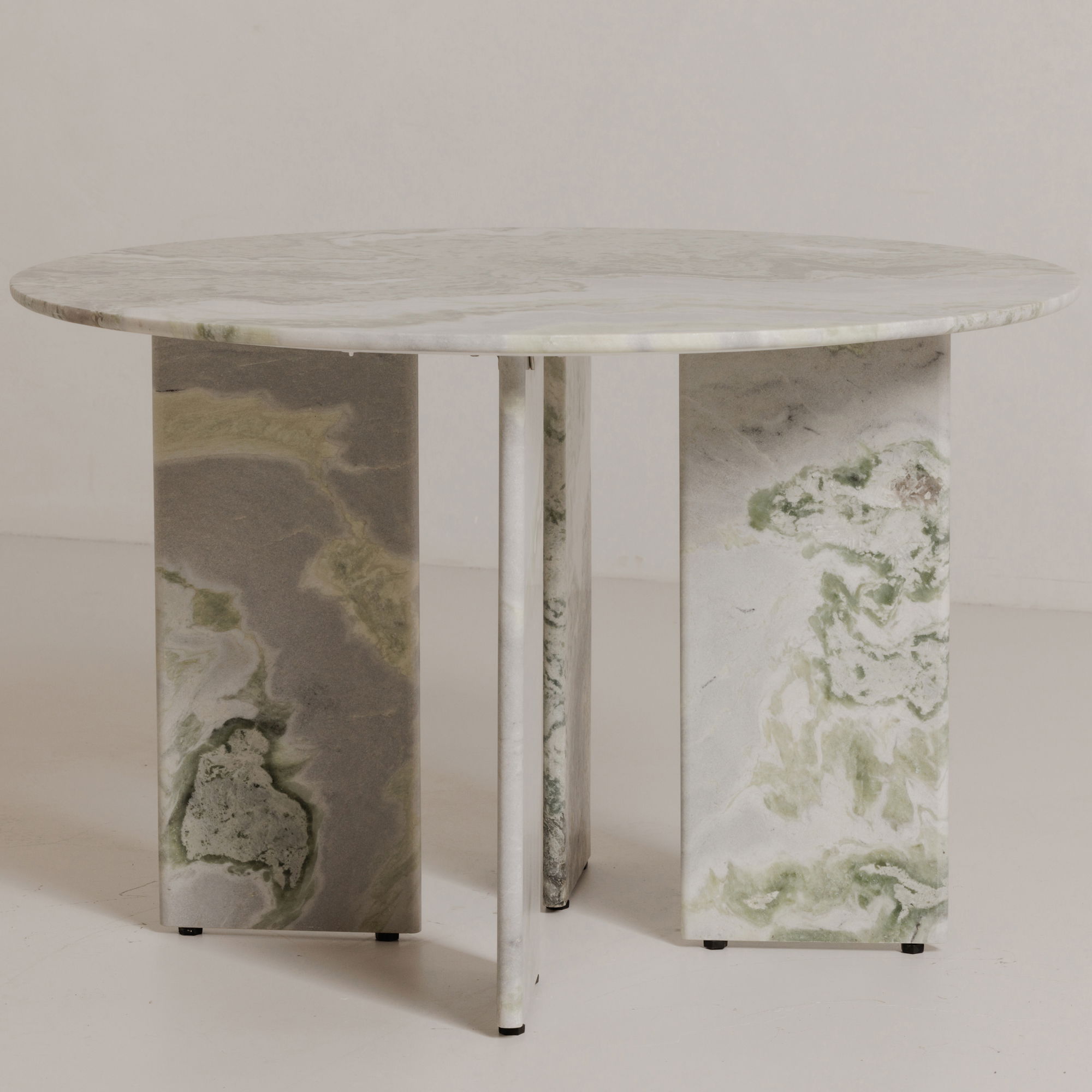Celia Round Dining Table Green Onyx Marble large image 