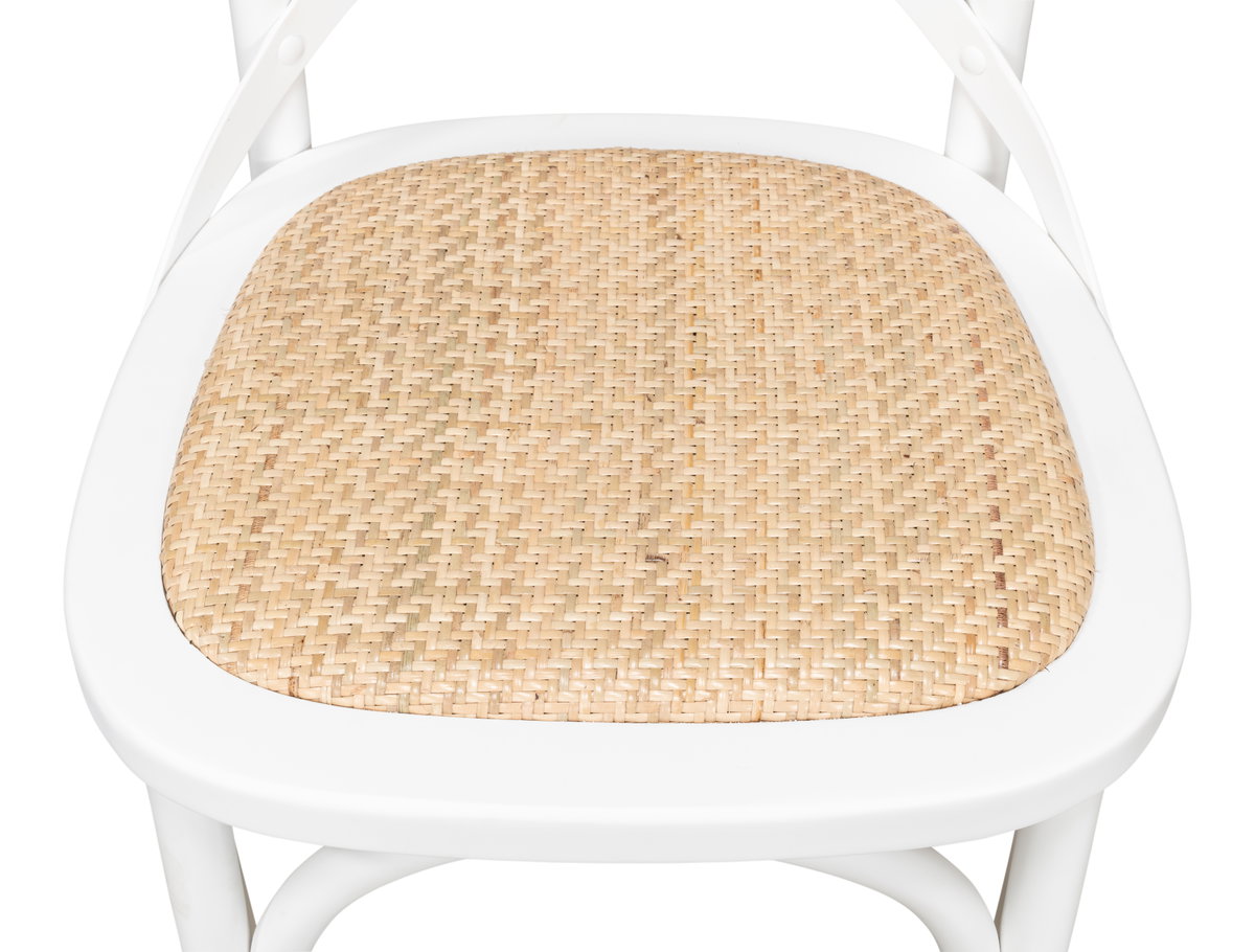 Tuileries Side Chair  White, by Sarreid, 1'10" length x 1'8" width x 2'11" height View 5
