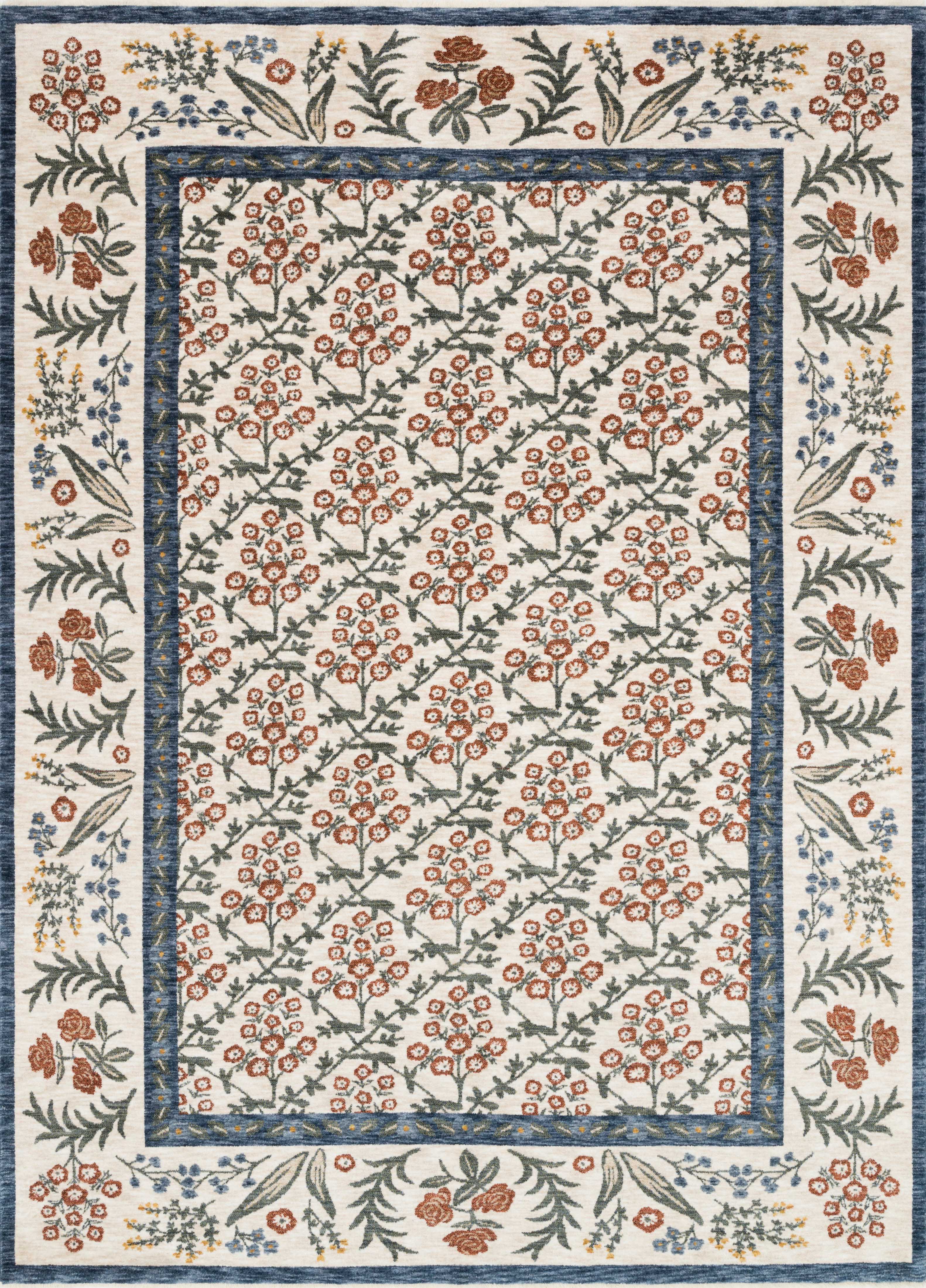 Rifle Paper Co. x Loloi Kismet Rug, 2'8" length x 7'9" width