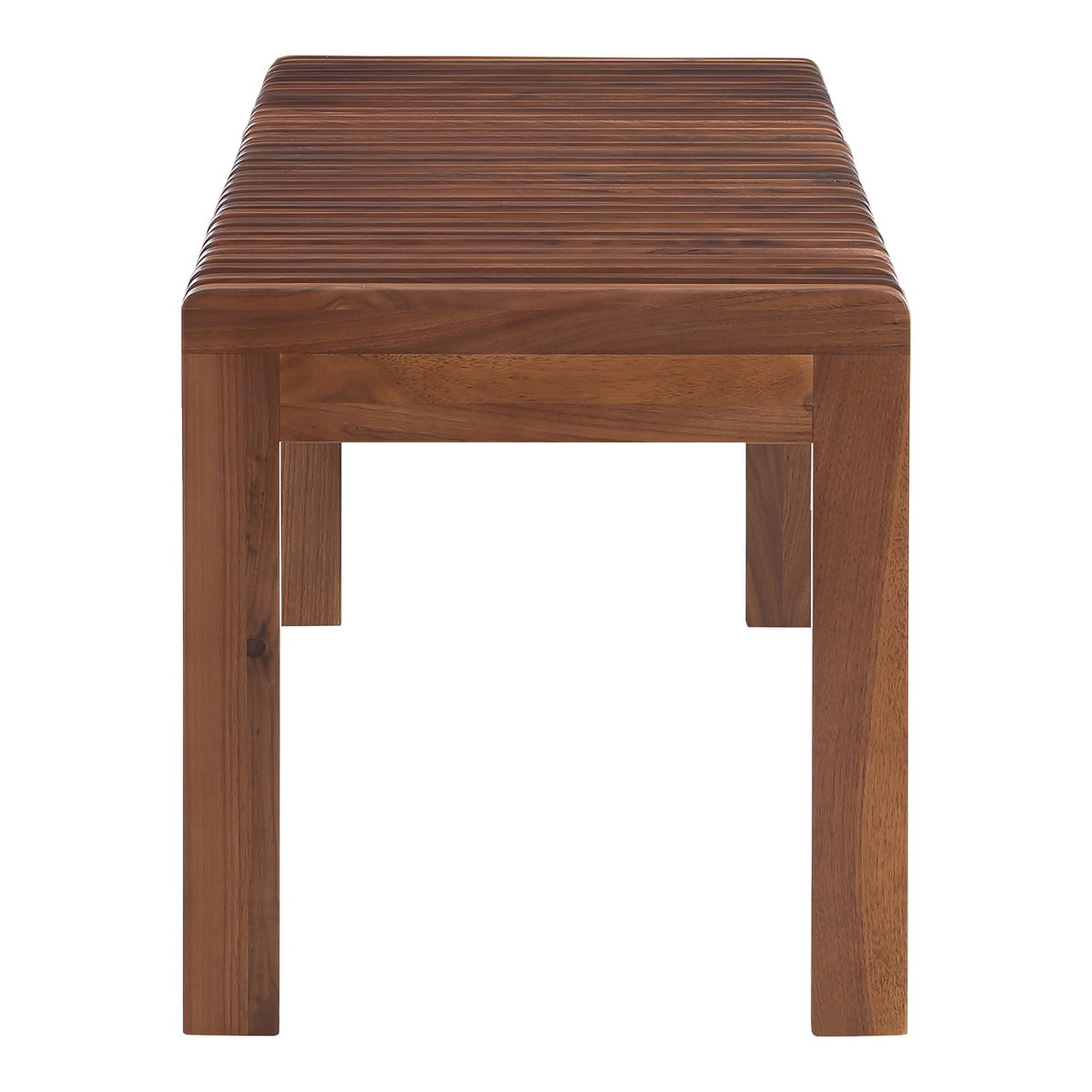 Rohe Bench Walnut Brown, Benche by Moe's Home, 60" width x 18.11" height x 17.5" depth View 3