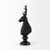 Mozart 22.5H Black Painted Resin Deer In A Suit Bust, Decorative Object by Mercana, 8.2" length x 6" width x 22.5" height thumbnail 5