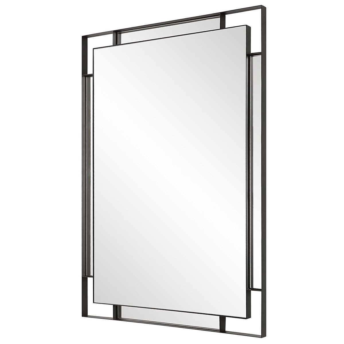 Stellan Black Mirror, by Uttermost, 27.75" width x 39.62" height x 1.12" depth View 5