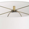 Lyra White & Gold Table Lamp, by Uttermost, 1'3" width x 2'4.5" height x 1'3" depth thumbnail 7