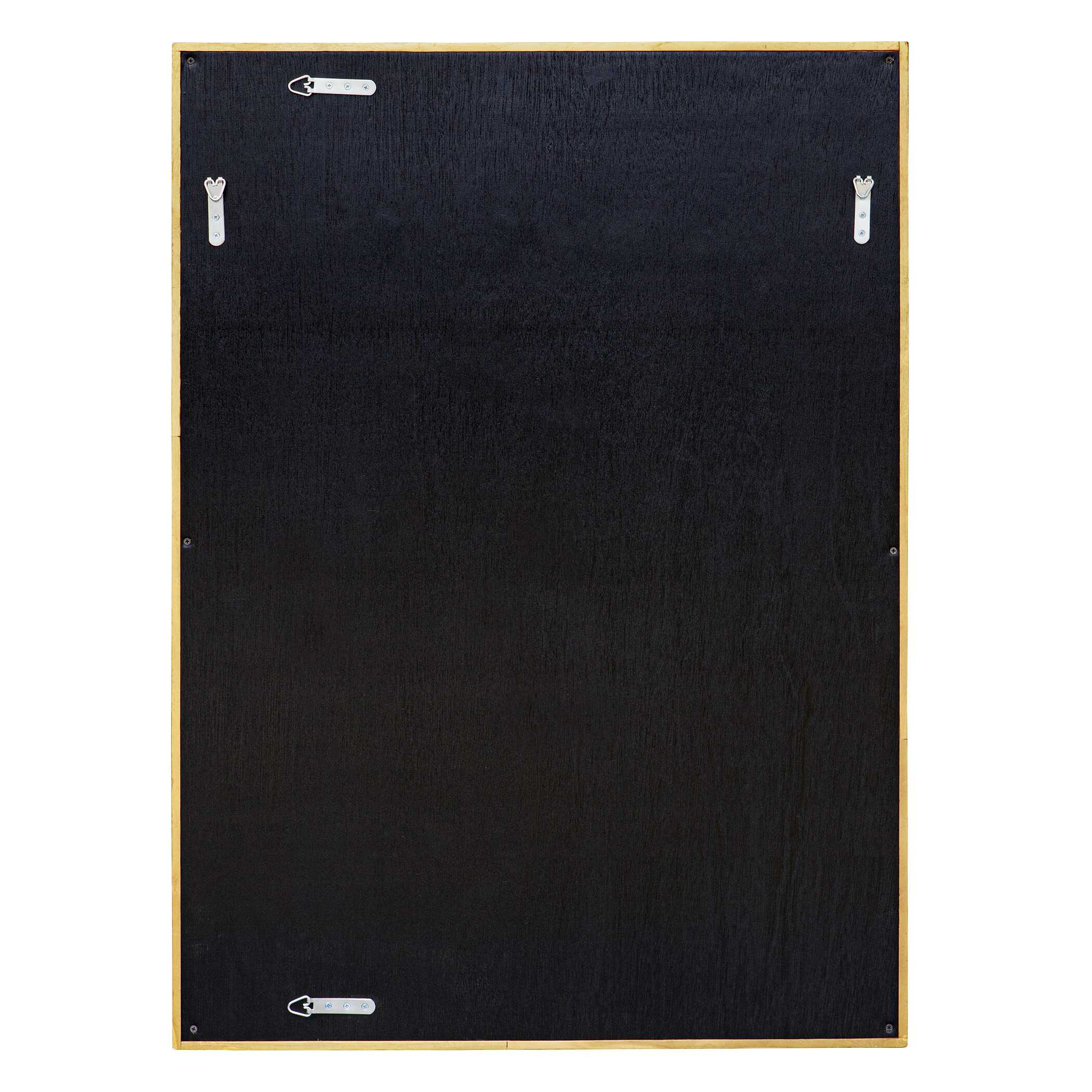 Overlap Teak Wood Mirror large image 